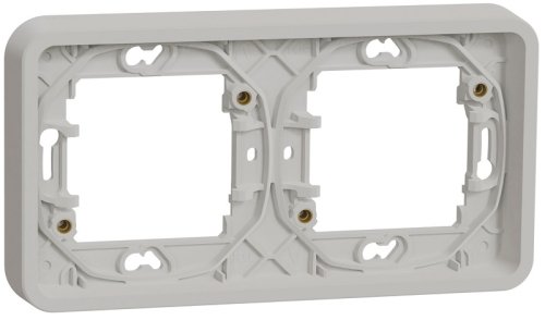 Рамка горизонтальная Schneider Electric Mureva Styl 2-м. IP55 белый картинка